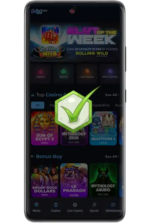 Everything is ready you have created an account at casino Sisters online