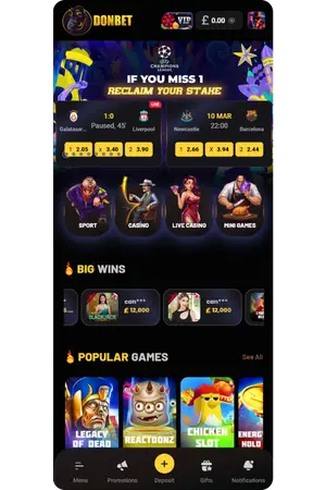 Home page Donbet Casino UK