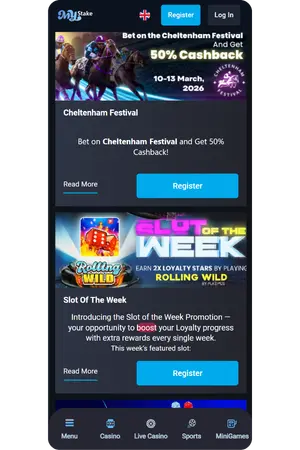 Promotions page MyStake UK